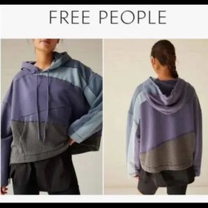 COPY - Free People Movement All Or Nothing Hoodie / Deep Sea Combo Size M NWT